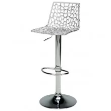 Sgabello Spider Gas in policarbonato trasparente Grandsoleil FUORI CATALOGO