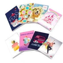 Maxiquaderno A4 80gr 40+2fg 1 rigo c/margine assortimento Bimba Pigna (Conf.10)