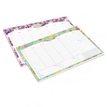 Desk Planner da scrivania 42x29,5cm Nature Flowers Pigna (Conf.2)