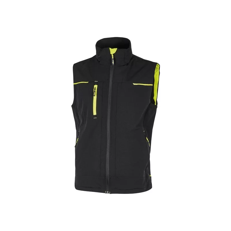 Gilet donna Saturn Lady nero-giallo Taglia L U-power