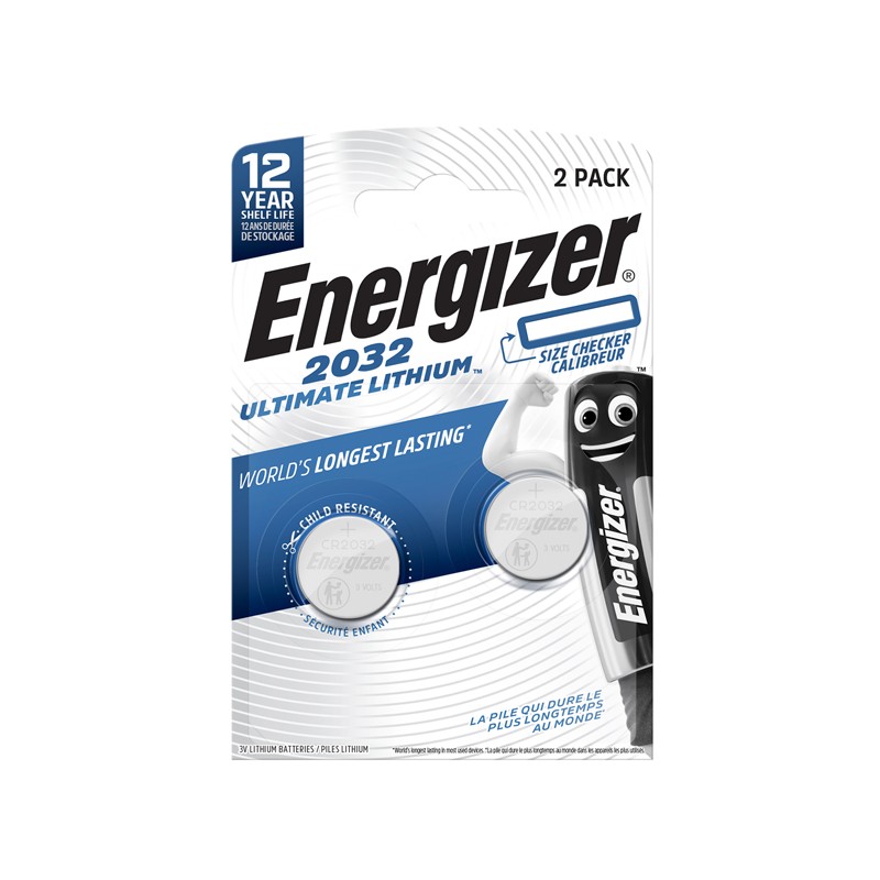 Blister 2 pile CR2032 Ultimate Lithium - Energizer Specialistiche