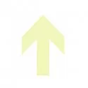 Freccia a punta fotoluminescente adesiva 132x189mm colore giallo (Conf.10)