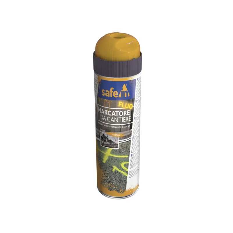 Bombola di vernice traccialinee fluorescente da cantiere 500ml arancio fluo