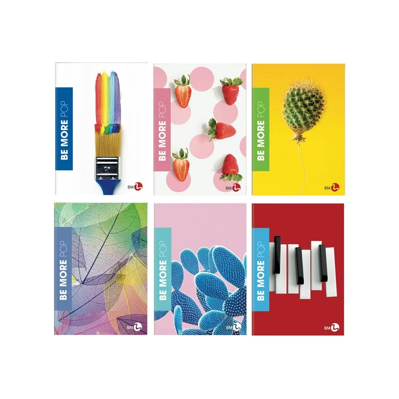 Maxiquaderno A4 36fg+2 100gr 1 rigo POP Be More Special 2023 BM (Conf.10)