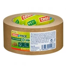 Nastro adesivo 50mt x 50mm Tesapack Paper standard ecoLogo avana Tesa (Conf.6)