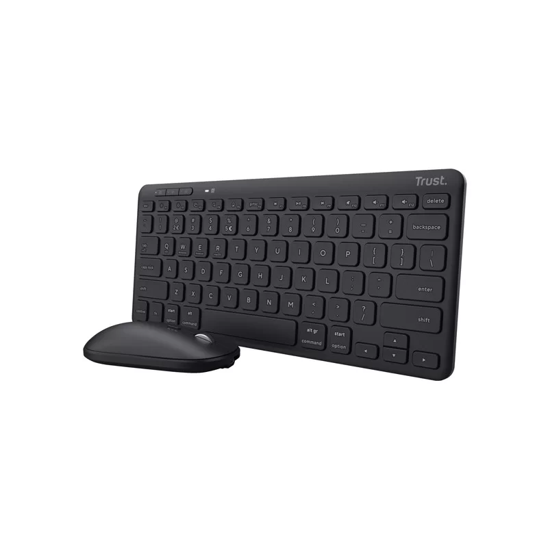Tastiera e mouse wireless con ricevitore Lyra-Trust