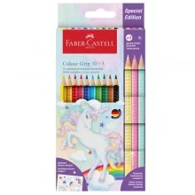 Astuccio 10+3 matite Colour Grip colori assortiti Faber Castell