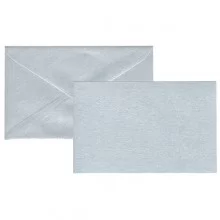 Biglietto Natale semplice neutro c/busta 9x14cm argento Sadoch (Conf.100) FUORI CATALOGO