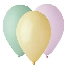 Busta 25 palloncini in lattice Ø26cm col. ass. Soft Rainbow Big Party FUORI CATALOGO