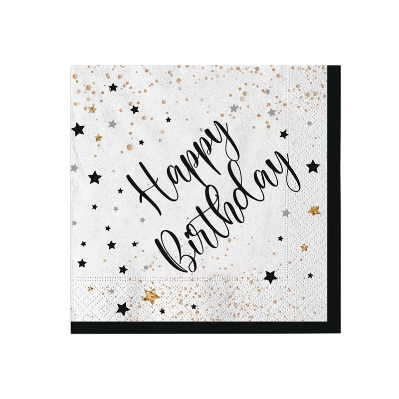 20 tovaglioli in carta 33x33cm Happy Birthday Big Party