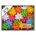 100 stelle nastro similpaper 15mmxØ6,5cm colori assortiti primavera Brizzolari