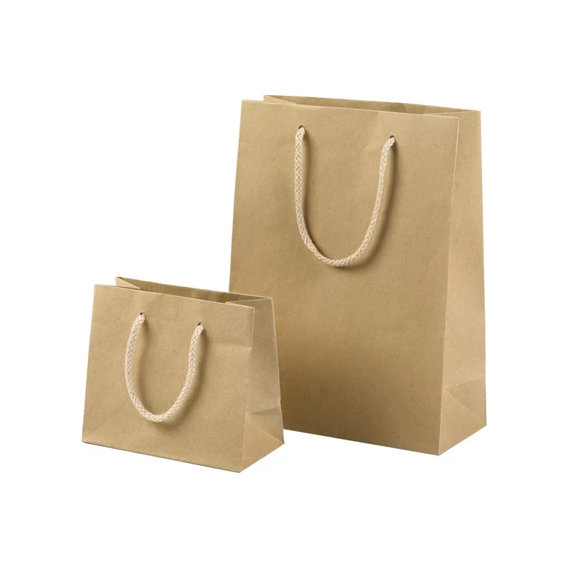 12 shopper carta kraft 27x37+12cm avana