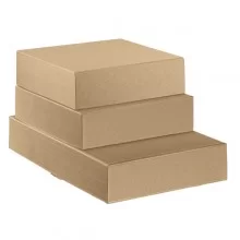 Scatola cantinetta 2 bottiglie L340x P185X H90mm onda avana Scotton (Conf.30)