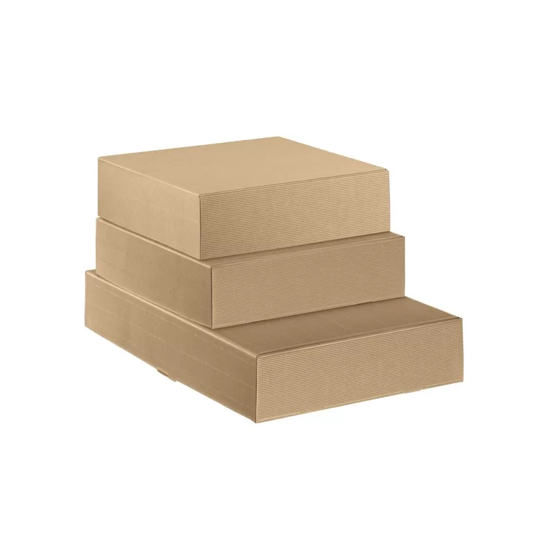 Scatola cantinetta 2 bottiglie L340x P185X H90mm onda avana Scotton (Conf.30)