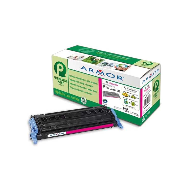 TONER MAGENTA ARMOR PER HP COLOR LASERJET 1600 2600 2605 / CANON LBP 5000