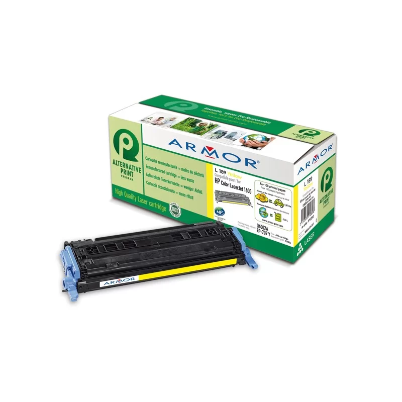 TONER GIALLO ARMOR PER HP COLOR LASERJET 1600 2600 2605 / CANON LBP 5000